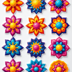 Mandalas & Rangoli - Sticker Sheet v5